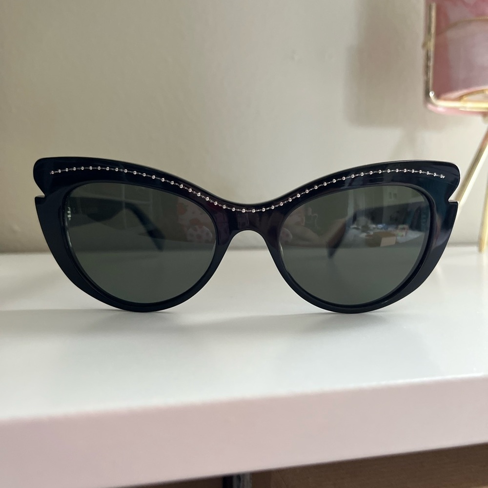 Authentic SERAPHIN black, polarized cat eye sunglasses